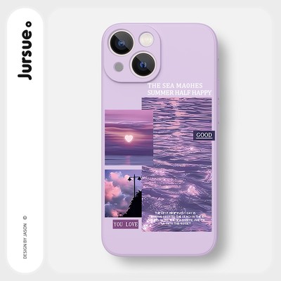 Ốp lưng JURSUE mềm dẻo hình dễ thương đẹp độc lạ Cho iPhone 16 15 14 13 12 11 Pro Max SE 2020 X XR XS ip 8 7 Plus Y2487