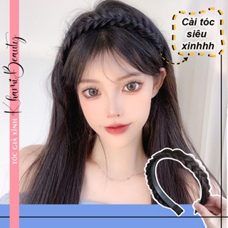 Tóc giả thắt bím, bím tóc giả thời trang, cài tóc thắt bím