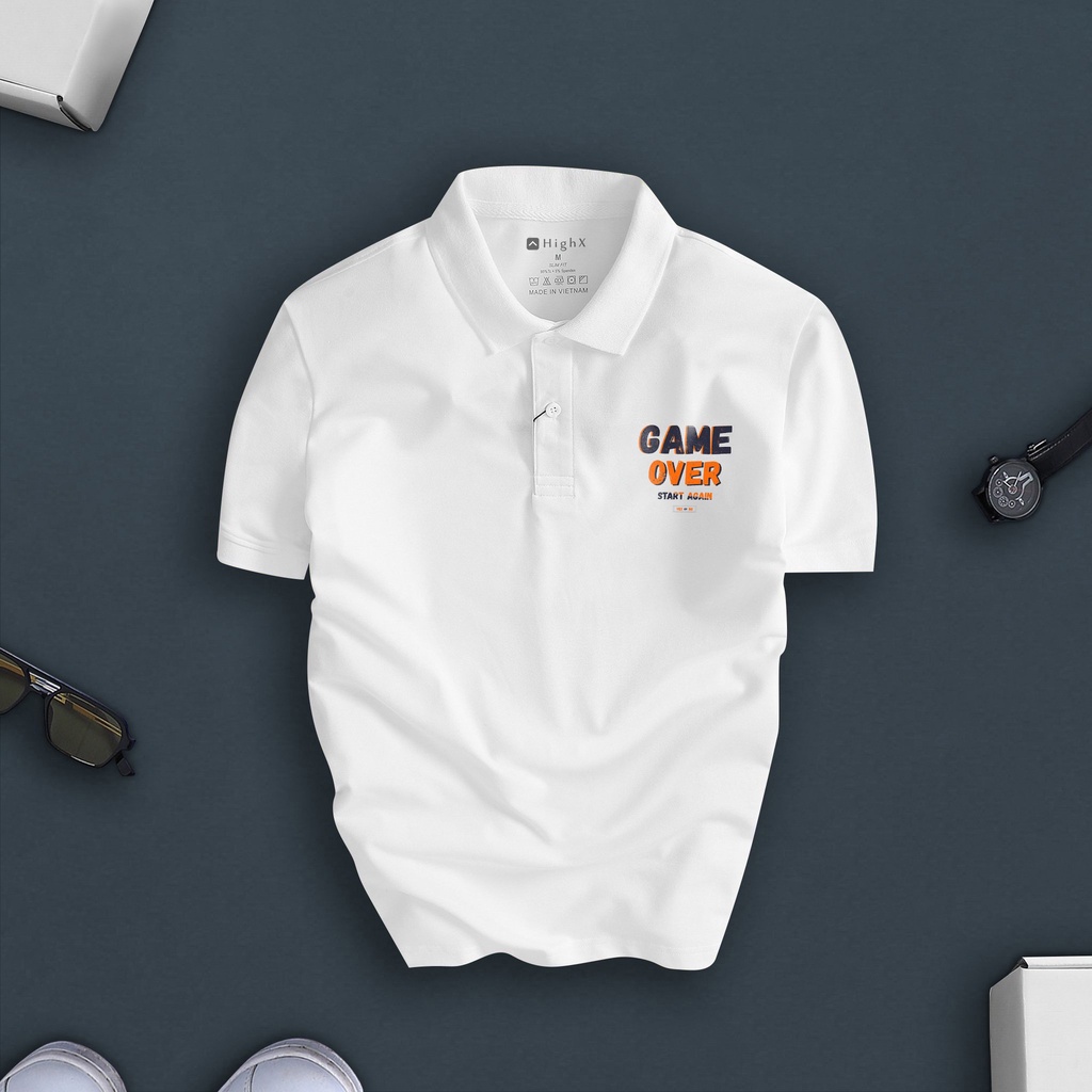 Áo Polo Nam Tay Ngắn Cổ Bẻ Chất Vải Cá Sấu Mềm Mịn Thoáng Mát Thấm Hút Mồ Hôi PL023 HIGHX