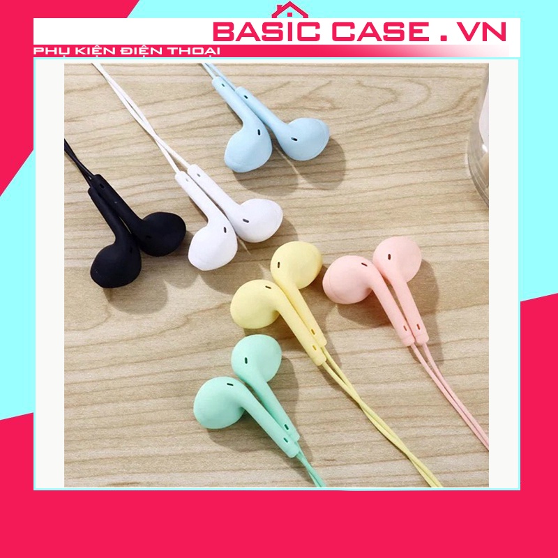 Tai Nghe Nhét Tai Nhiều Màu in-ear Macaron U19   Có Dây Dài 1.2m - Có Mic Shop Case Basic