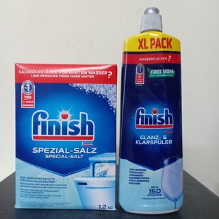 Combo Nước làm bóng Finish 750ml+Muối Finish 1.2kg