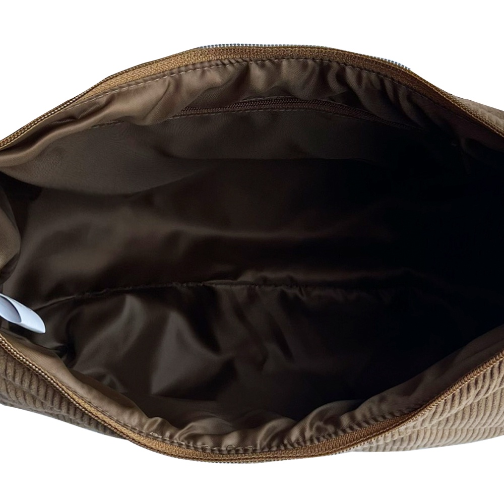Túi đeo chéo chần bông vải nhung dày dặn Ziczac Design