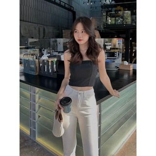 [RÁCH STORE] Áo kiểu crop trơn - 1512 - 2 dây cột