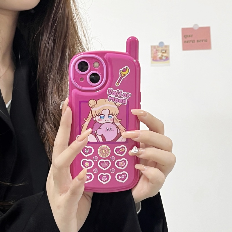 Ốp Điện Thoại Chống Rơi Họa Tiết Thủy Thủ Mặt Trăng Cho iPhone 14 13 12 11 Pro Max Plus X XR XS Max