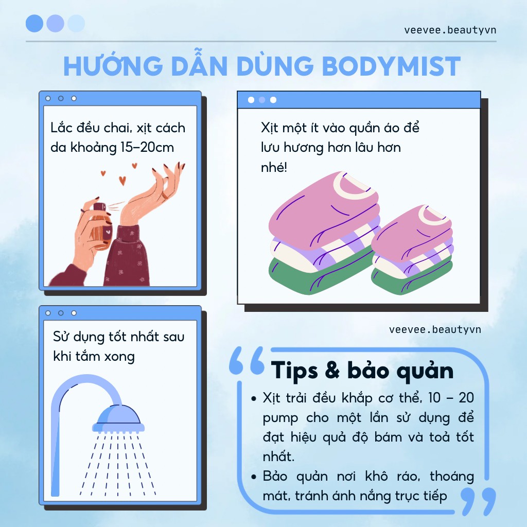 Body Mist WARM VANILLA SUGAR - Xịt Thơm Toàn Thân Bath and Body Works BBW Khử Mùi Nước Hoa