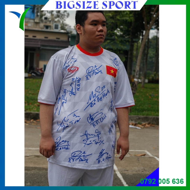 Quần Áo Đá Banh Bigsize Chữ Kí Đội Tuyển VN - Hàng chính hãng Bigsize Sport - 100% made in VIỆT NAM 2023