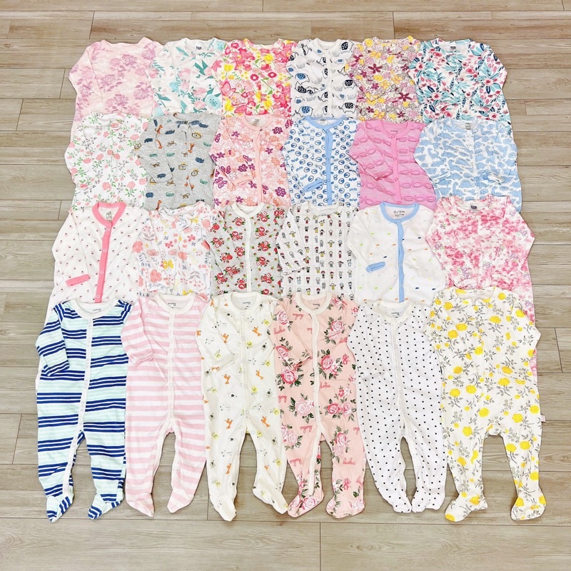 Body suit cho bé trai, bé gái 6-9 tháng  bộ liền thân, sleep liền tất vải cotton mềm mại zeeboo