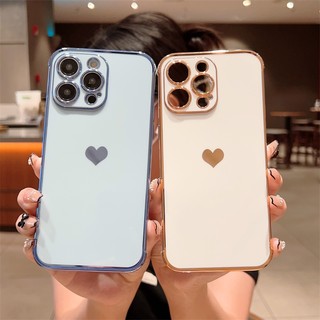 Ốp Điện Thoại Silicon Dẻo Viền Vuông Mạ Màu Sang Trọng Cho iPhone 14 Plus 14 13 11 12 Pro Max XR X XS 7 8 Plus