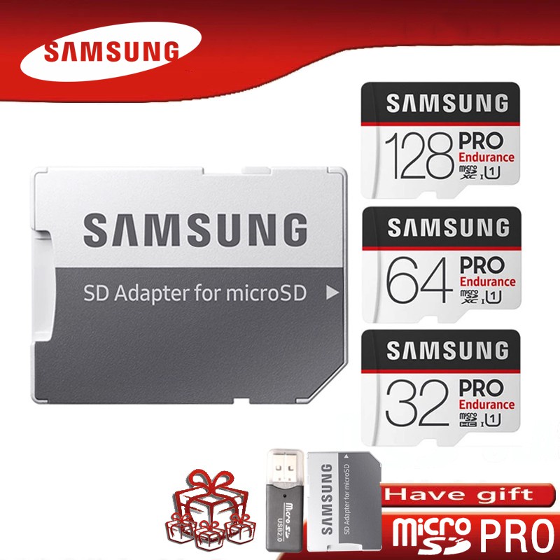 Thẻ Nhớ Samsung Pro 100% Samsung Pro 256GB 512GB 128g 16GB 32gb sdhc sdxc 8GB 4GB 2GB 256MB 512MB micro sd card u1 Uhsi tf