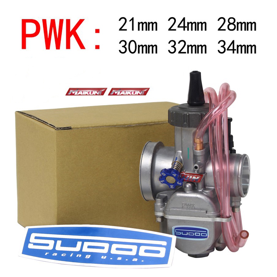 bình xăng con pwk Bộ Chế Hòa Khí Keihin PWK 21mm 24mm 28mm 30mm 32mm 34mm Chuyên Dụng Cho Xe Mô Tô KR150