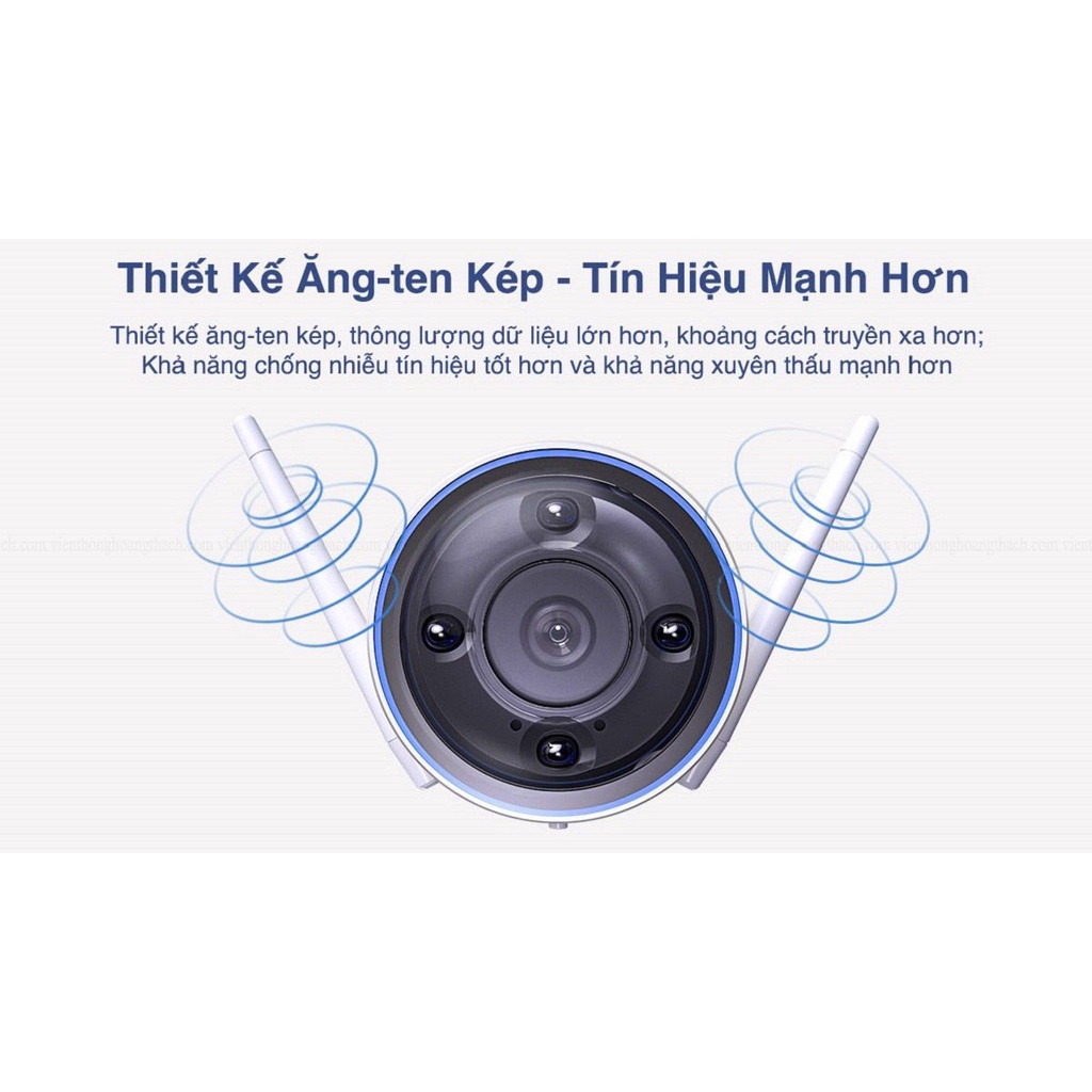 Camera IP WIFI EZVIZ H3 3K 5.0MP Siêu Nét, Phân Biệt Người/Xe , Đàm Thoại 2 Chiều