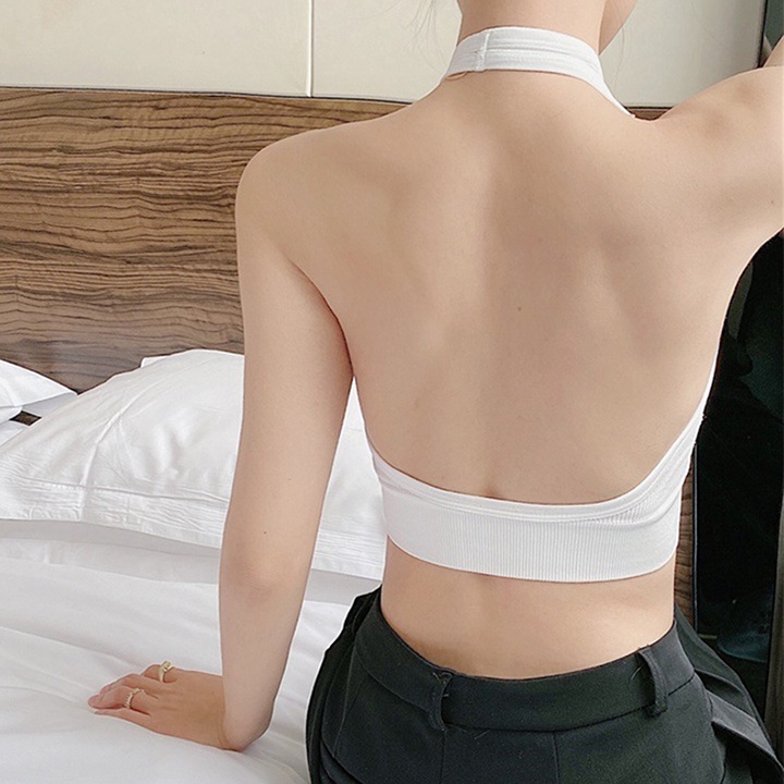 Áo bra yếm trơn tăm trắng, đen, nude mút đệm êm ái, co giãn thoáng khí