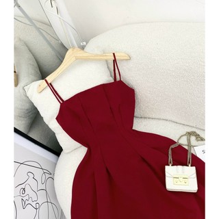 ĐẦM MIDI TRƠN 2 DÂY ĐỎ TẾT VÀ NOEL