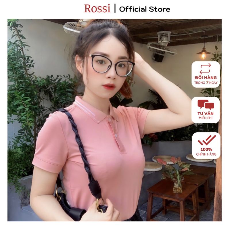 Áo Polo Nữ Tông Trắng Soleil Cotton Cao Cấp, Basic thoang mát Chất Liệu Pique Măt chim,dáng suông TIPK03287.