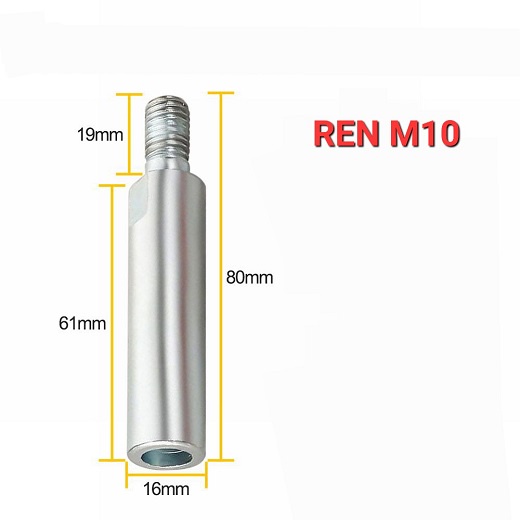 Trục Nối Dài Cho Máy Mài Góc 80mm Răng M10 Dùng Mài- Đánh Bóng Các Vật Thể Khó Tiếp Cận Dụng Cụ Tiện Dụng