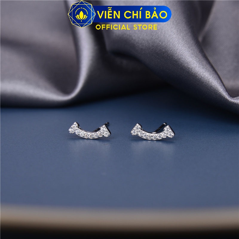 Bông tai amou chất liệu bạc 925 thời trang phụ kiện trang sức Viễn Chí Bảo B400530