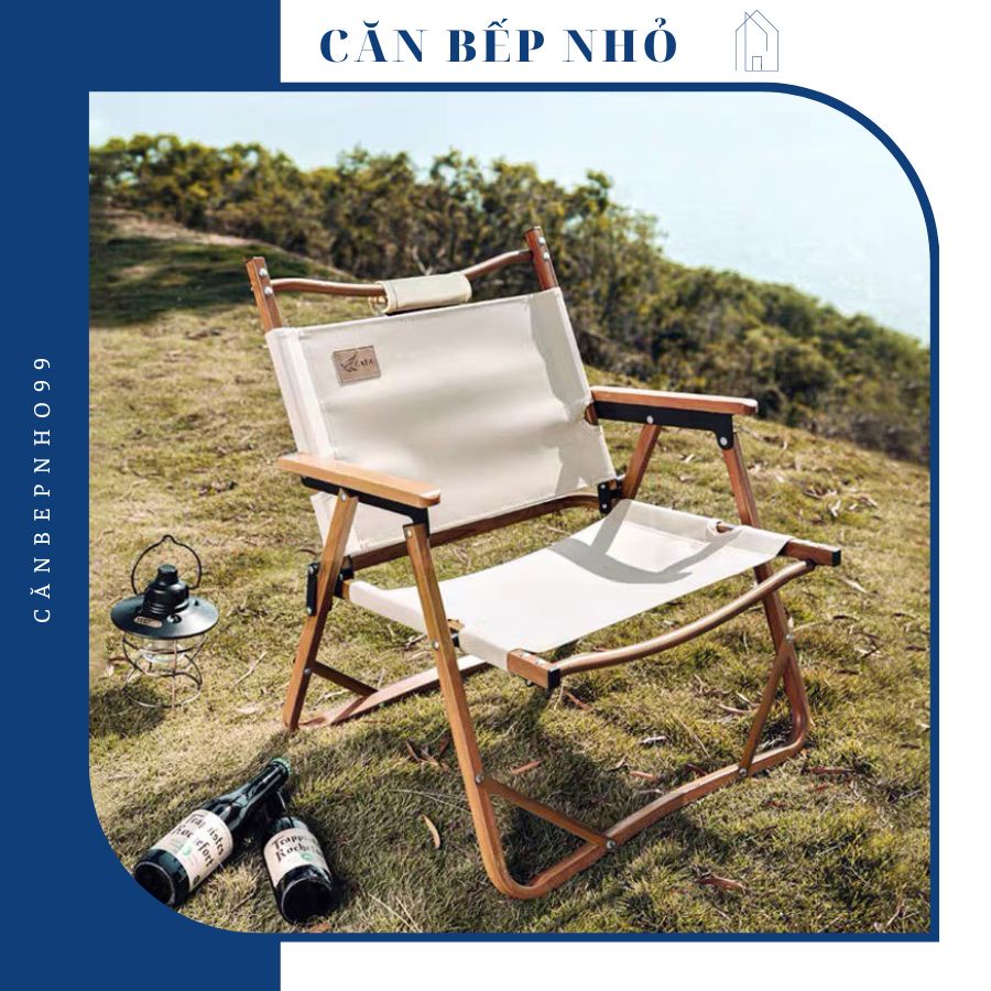 Ghế nhôm gấp gọn camping dã ngoại Cát Á Hợp Kim Nhôm Vân Gỗ, Ghế gấp gọn đi picnic siêu tiện lợi