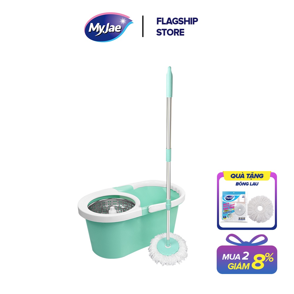 Bộ lau nhà thông mình xoay 360 độ lau sạch khô nhanh MyJae