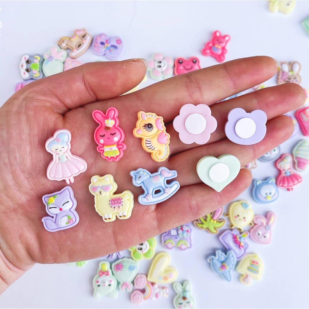 Keo dán charm 100 nôt siêu dính, dùng dán charm bình nước, slime handmade diy PKX