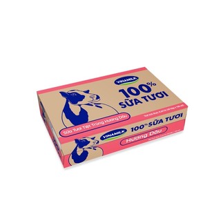 Thùng 48 hộp sữa tươi tiệt trùng Vinamilk 100% 180ml ( Bao Bì Mới )
