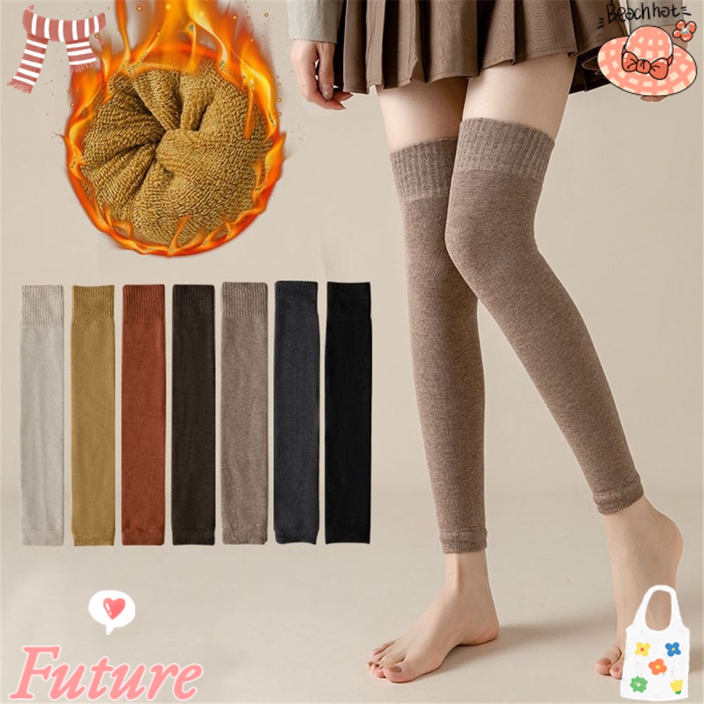 Tất Dệt Kim Dày Giữ Ấm Chân Thời Trang Cho Nữ