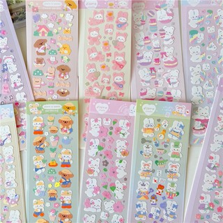 STICKER THỎ CÚN DỄ THƯƠNG DECOR TOP LOADER - BINDER INDEX - BULLET JOURNAL