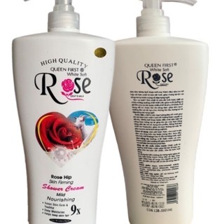 Combo 4 chai Sữa tắm dê ROSE 9X chai lớn 1200ml