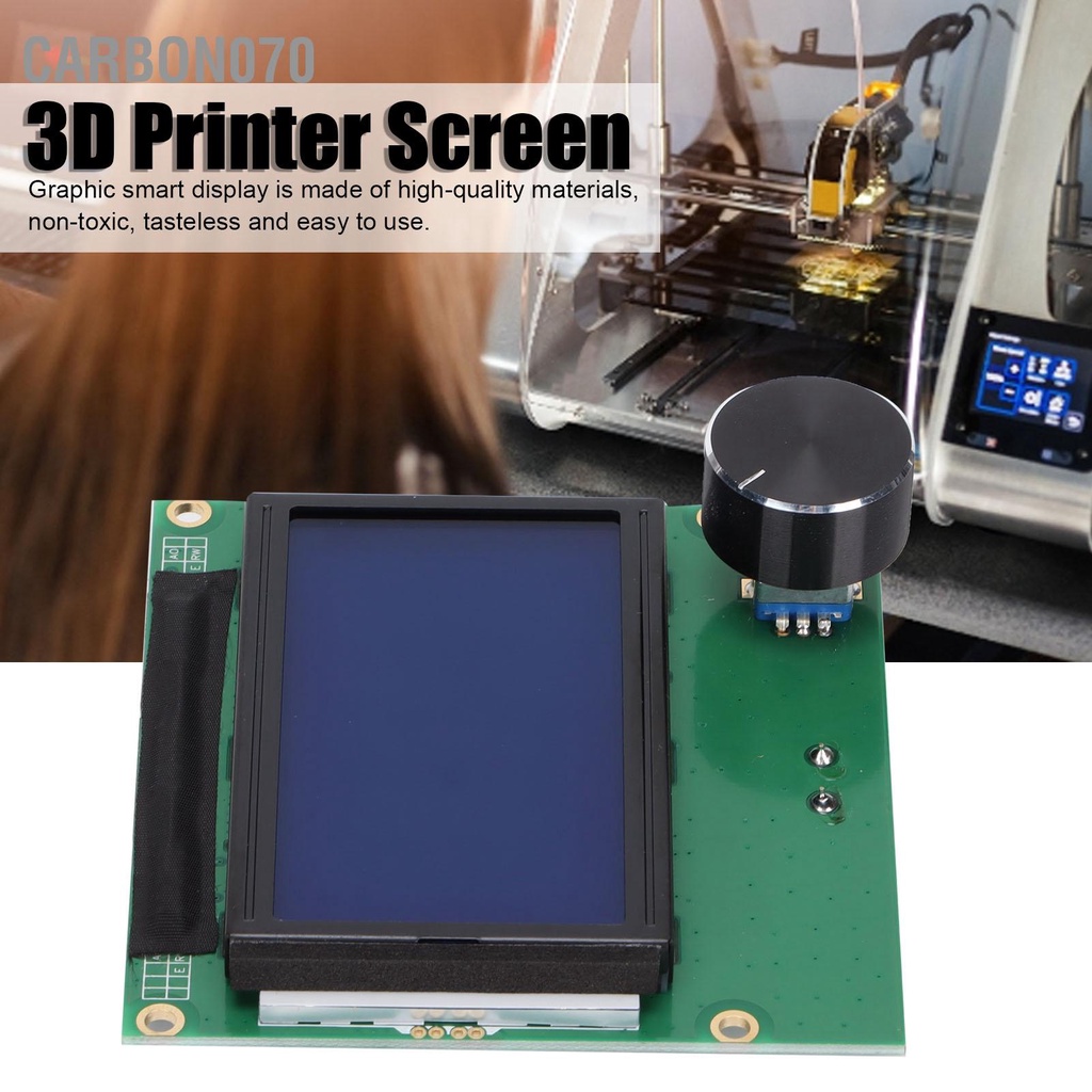 [Hàng HOT] LCD 12864 Màn hình dành cho Máy in 3D Sử dụng dễ dàng Phụ kiện máy in 3D ENDER 3 Series【Carbon070】