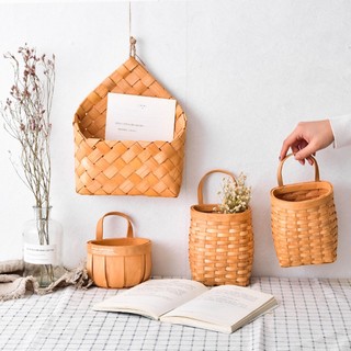 Giỏ Đan Lát Thủ Công Treo Tường Trang Trí Nhà Cửa / Tiệc Cưới