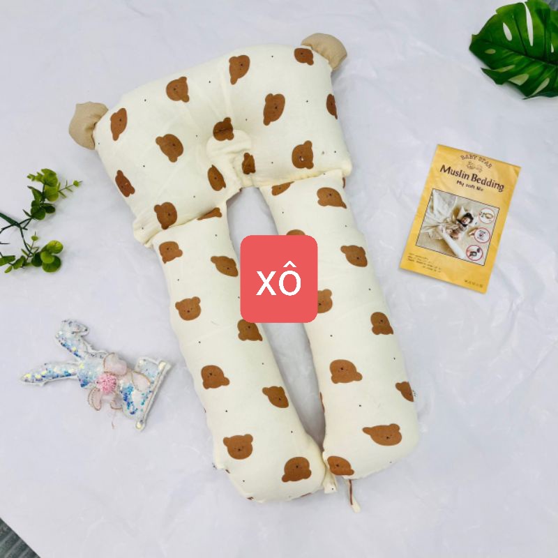 Gối chữ U đa năng cho bé sơ sinh 0-24 tháng tuổi