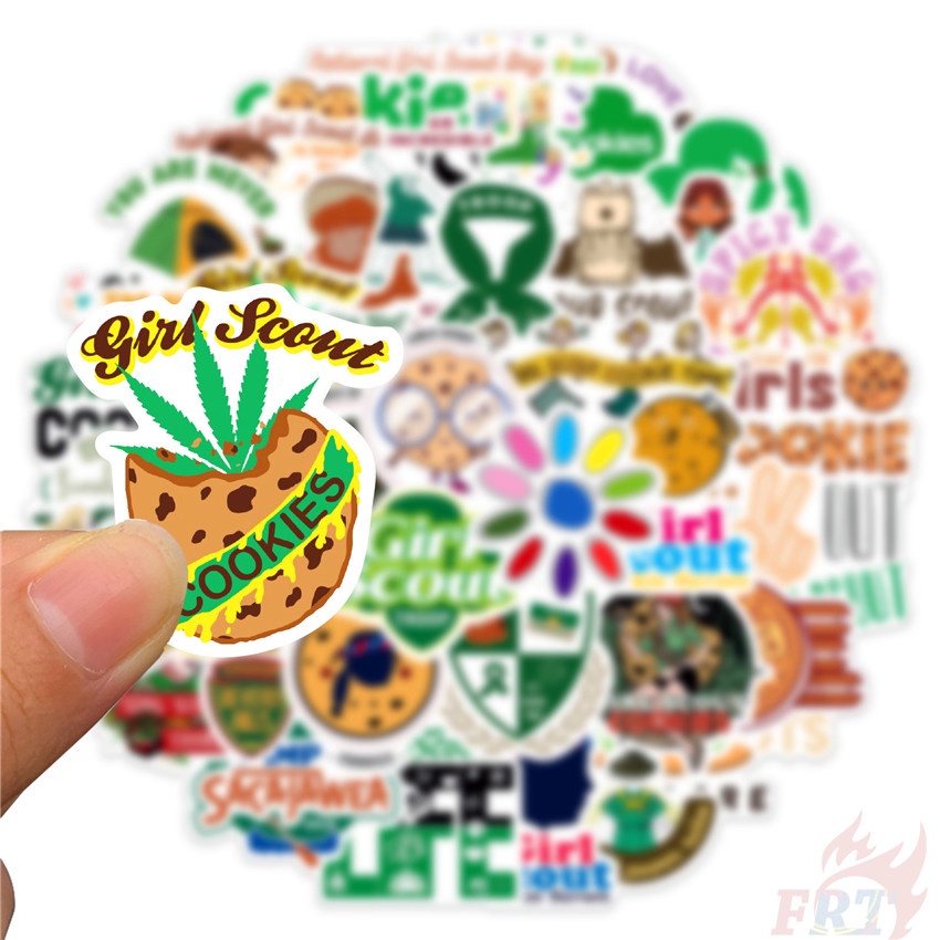 ❉ Hình Dán Cô Gái Scout Series 01 ❉ Bộ 50 Sticker Chống Thấm Nước Họa Tiết Doodle Hợp Thời Trang
