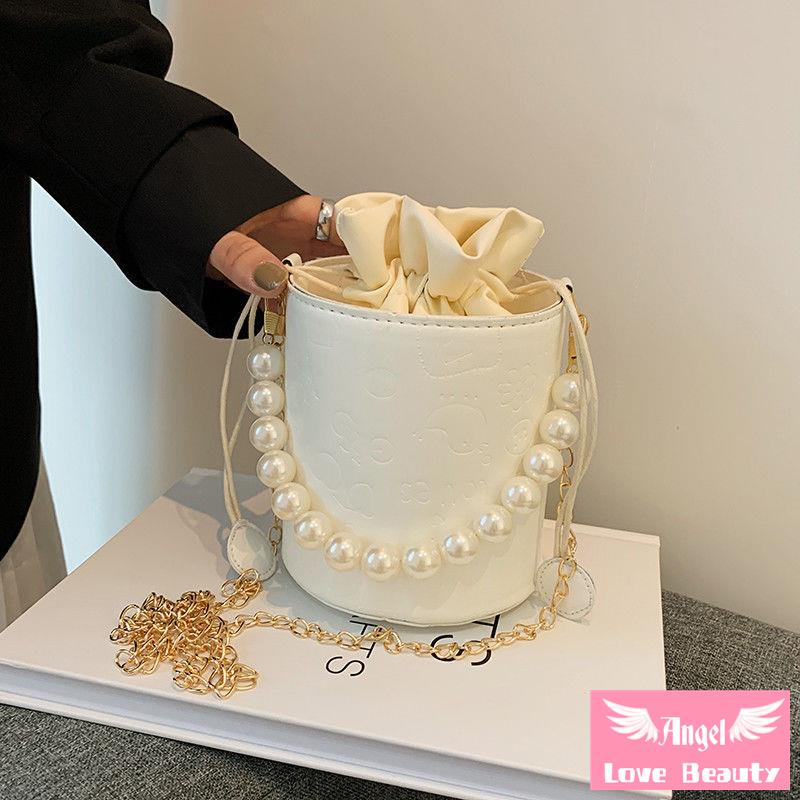 [Bán Chạy] ~ Túi Đeo Vai Một Dây Xích Ngọc Trai Phong Cách Mới Mùa Thu 2022 Hợp Thời Trang Cho Nữ Bán Chạy