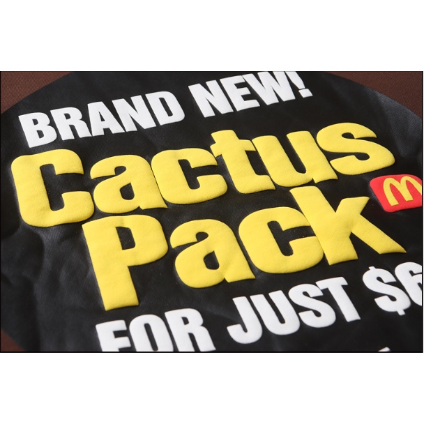 Áo Hoodie Nhung Dày In Chữ Travis Scott Với McDonalds Thời Trang Unisex