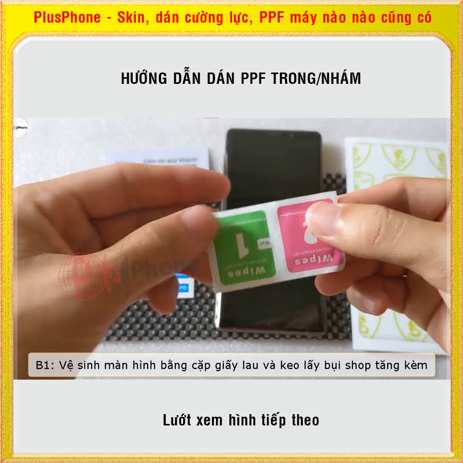 Dán dẻo PPF loại trong và nhám cho mặt trước, sau Google Pixel 7, 7 Pro