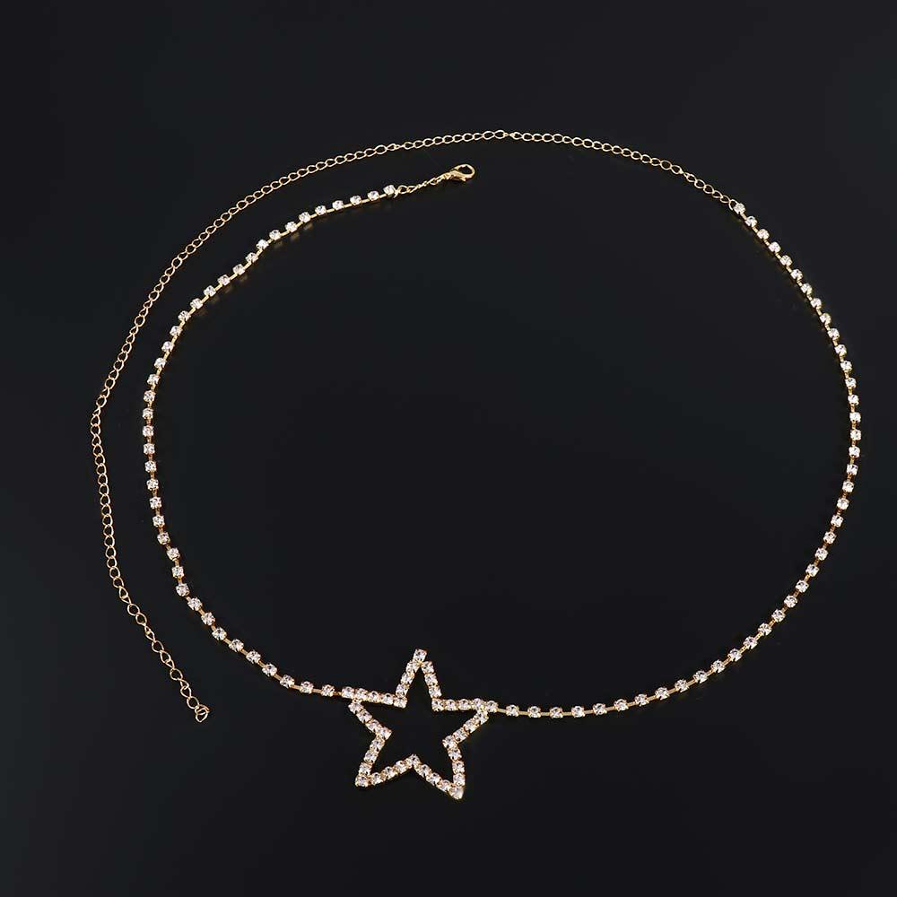 Thắt Lưng Dây Xích Hình Ngôi Sao / Trái Tim Thanh Lịch Gợi Cảm Cho Nữ