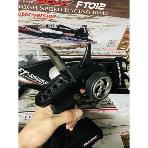 Cano điều khiển từ xa FT012 FT12 tốc độ cao 50km/h động cơ Brushless Không Chổi Than Tàu DCV009 Fei Lun FT 012 sóng 2.4G