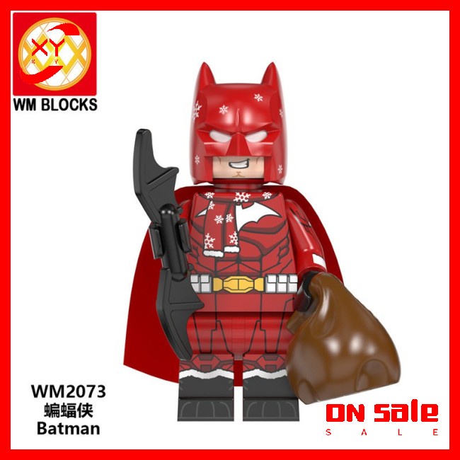 Mô Hình Đồ Chơi Lego Mini Chủ Đề Giáng Sinh Siêu Anh Hùng Người Dơi Người Sắt Deadpool Thanos