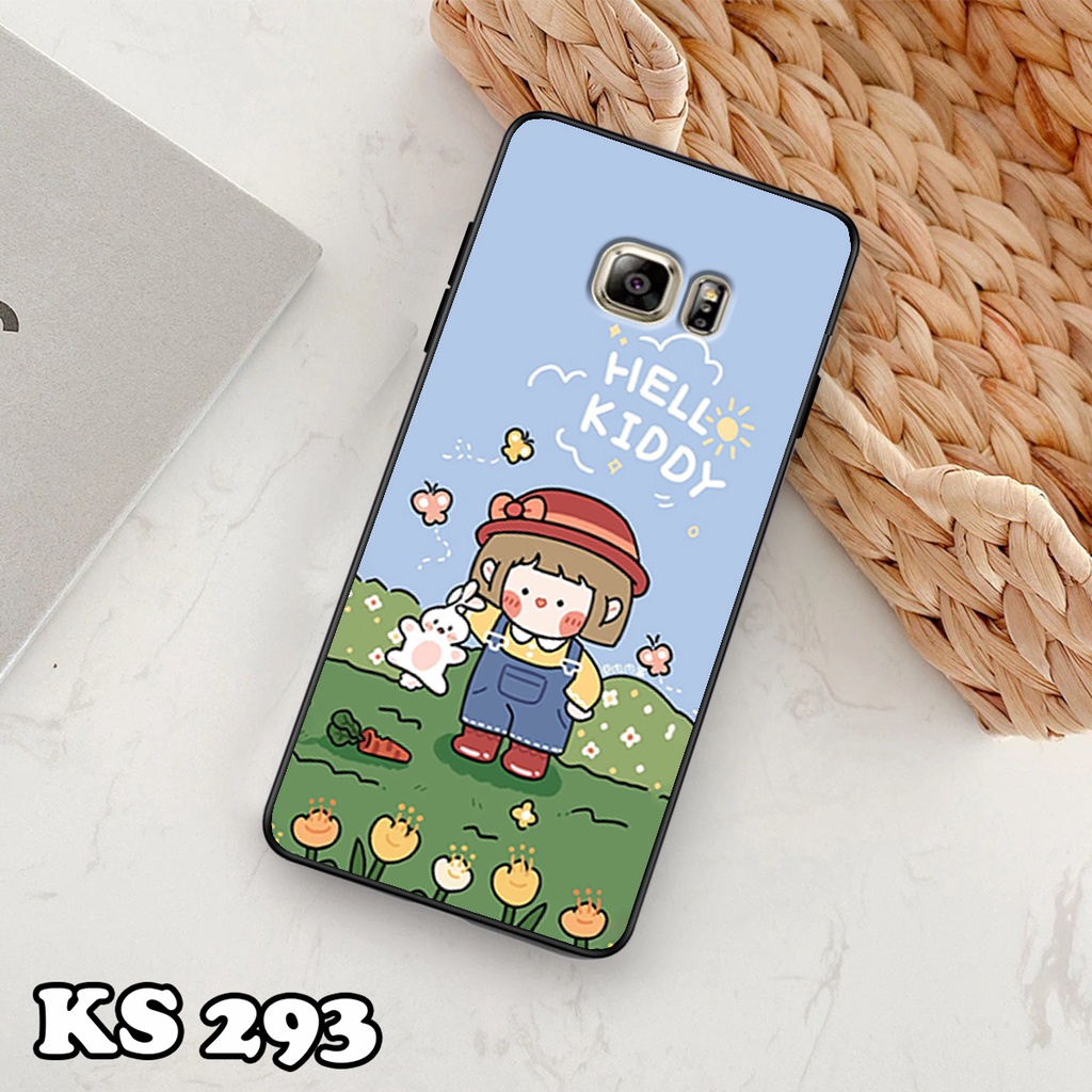 Ốp lưng Samsung S6 - Samsung S6 Edge - Samsung S6 Edge+ - Ốp in hình Ngân hà &amp; Roro Jumb - Lưng nhám viền TPU