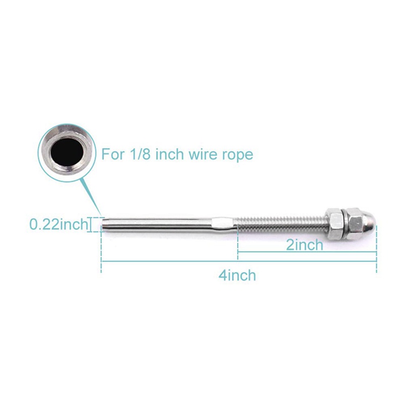 Bộ 20 Đầu Nối Dây Cáp T316 Cho Thiết Bị Đầu Cuối 1 / 8