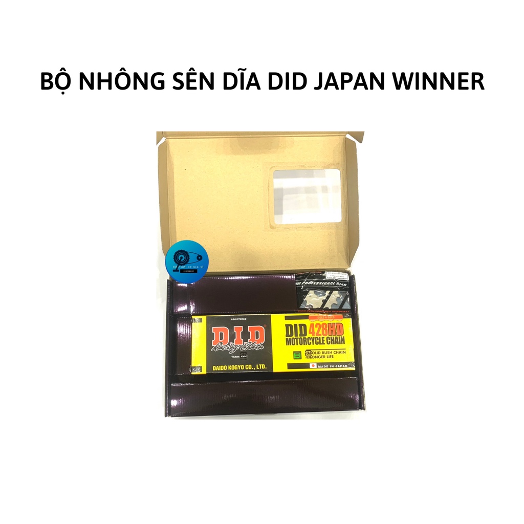 Bộ nhông sên dĩa did japan winner sên vàng, dĩa đen - ảnh sản phẩm 2