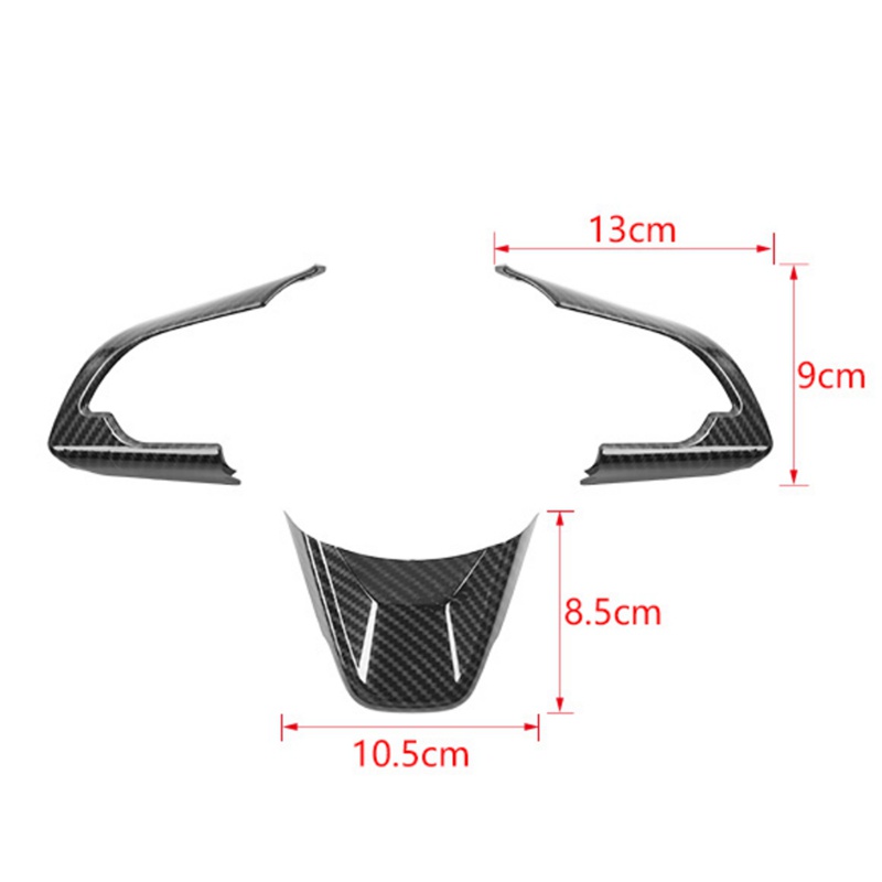 Miếng Dán Trang Trí Vô Lăng Xe Hơi Suzuki Jimny 2019 2020 2021 2022 Bằng ABS Họa Tiết Sợi Carbon