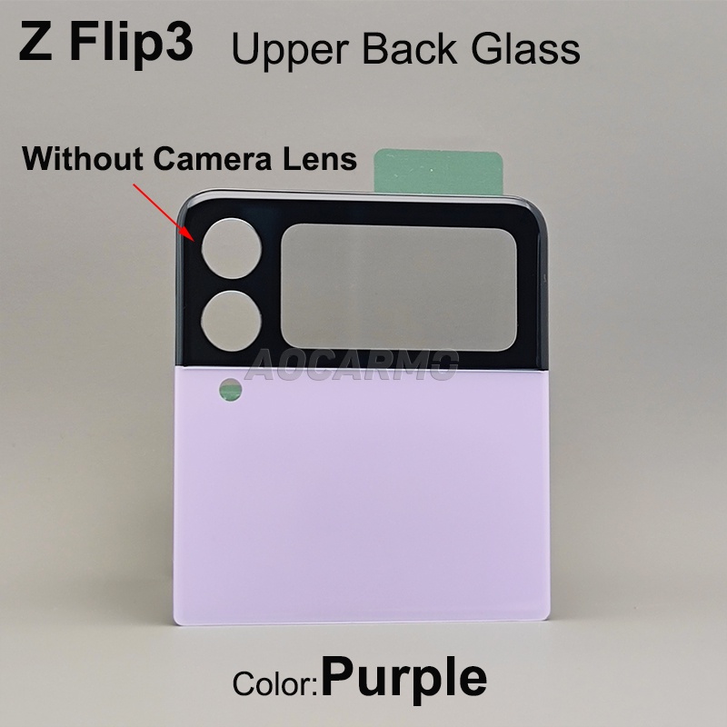 Nắp Lưng Điện Thoại Bằng Kính Thay Thế Chuyên Dụng Cho Samsung Galaxy Z Flip3 5G Z Flip 3 SM-F711 F711B F711U