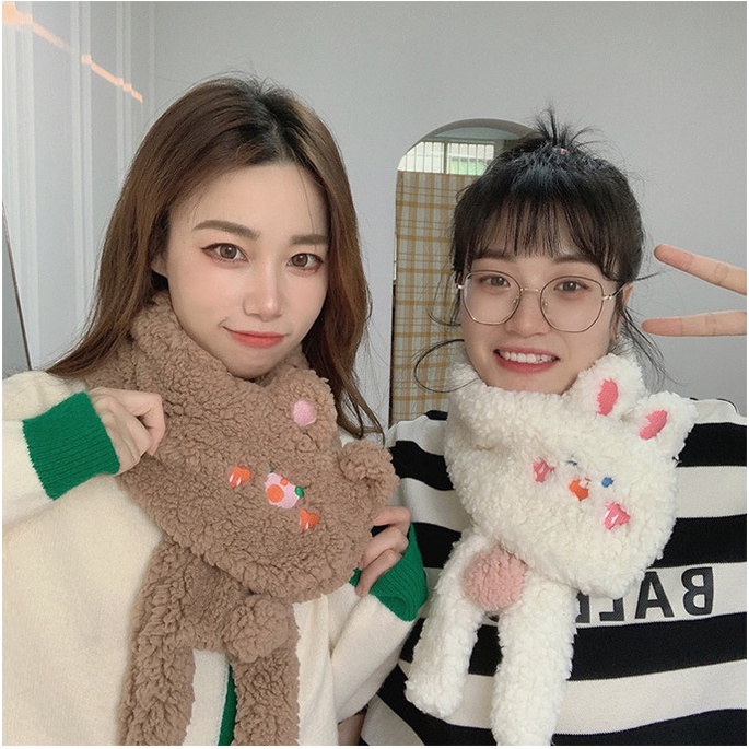 Khăn quàng cổ êm nhẹ bằng lông giữ ấp thời trang nữ học sinh cute đi chơi xinh quà tặng dễ thương giá rẻ sỉ lẻ
