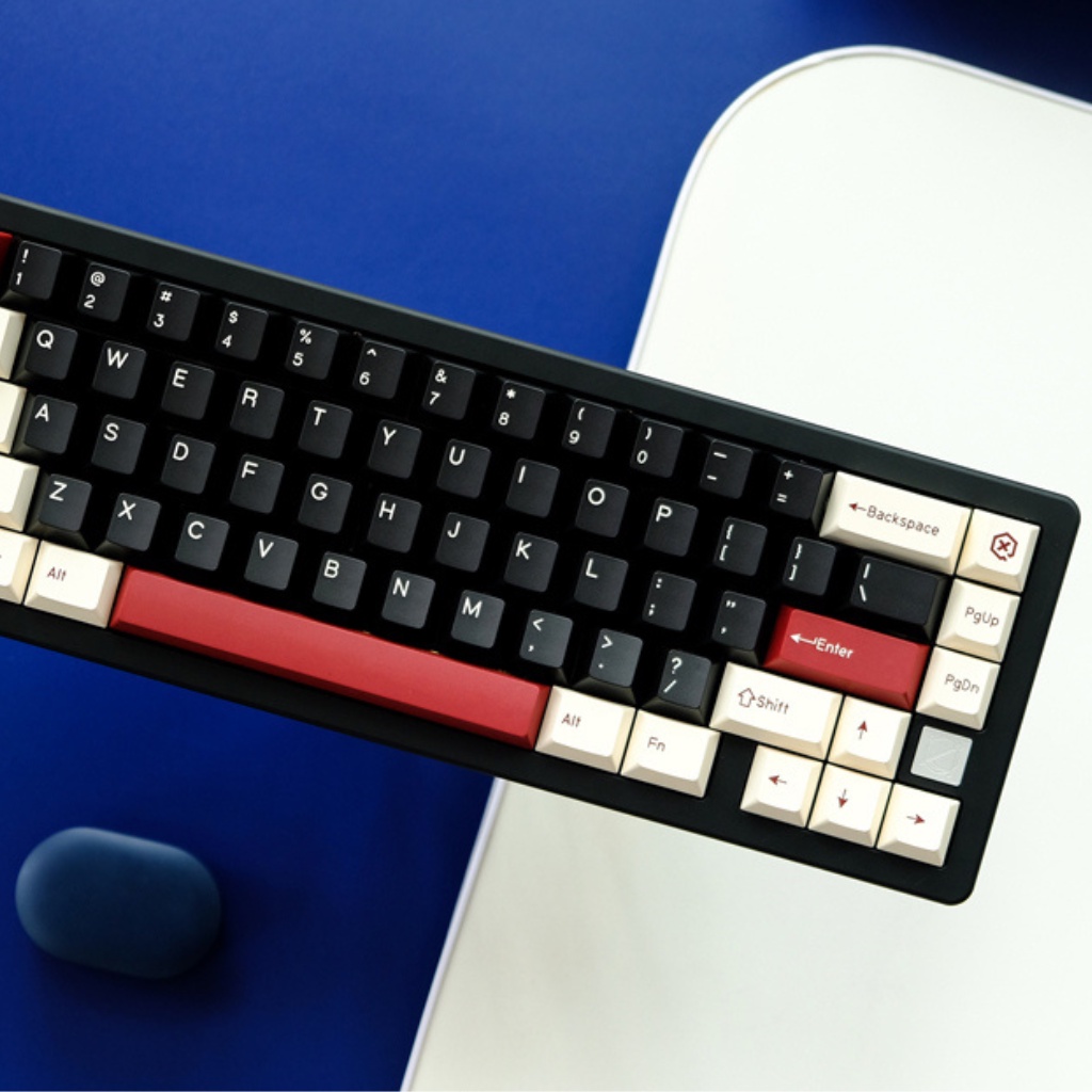 Bộ keycap cherry Rome nhựa PBT doubleshot cao cấp 177 phím 1,3mm, nút phím lắp cho bàn phím cơ phối màu cá tính - Kicap