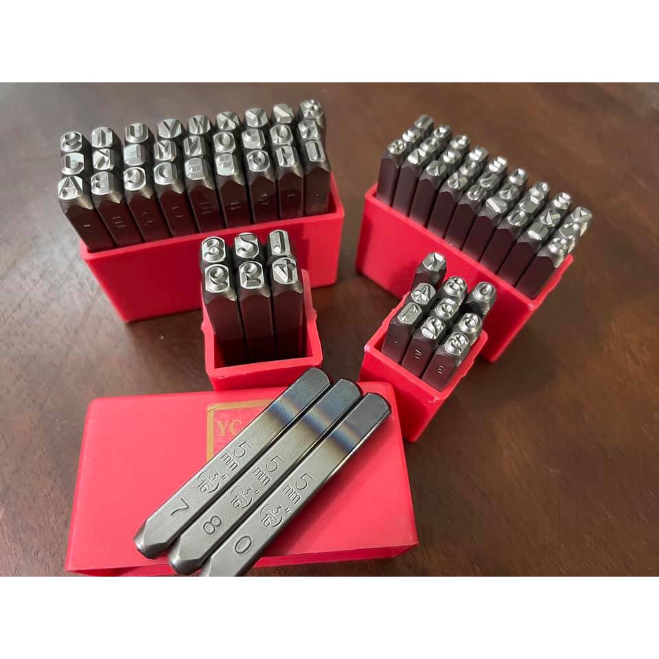 Bộ đóng số khung số máy xe máy - đóng số và chữ 5 ly  - đóng số trên kim loại - Thế Giới Thợ Xe