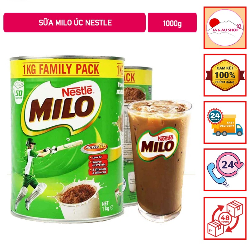 Sữa Milo Úc Nestle Chính Hãng 1kg