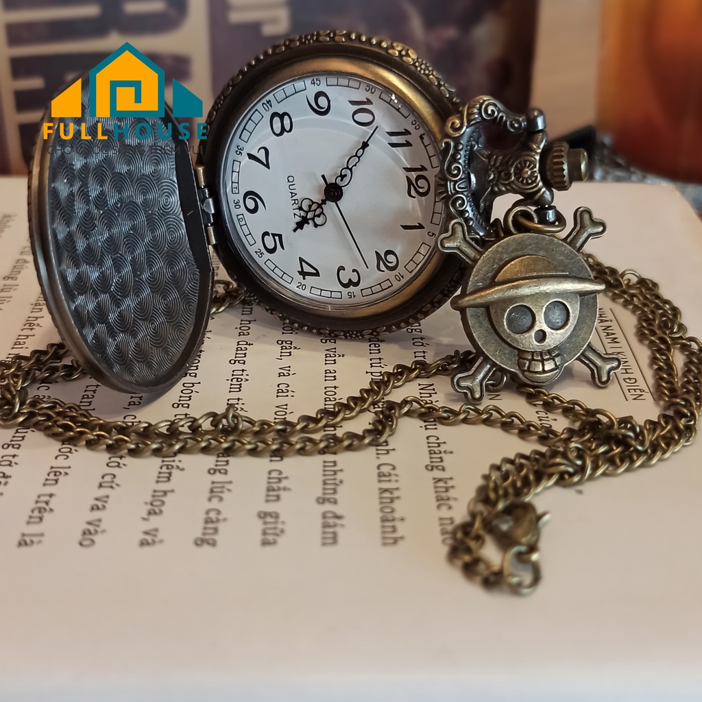 Đồng hồ quả quýt, đồng hồ bỏ túi phong cách hải tặc, họa tiết One Piece độc đáo