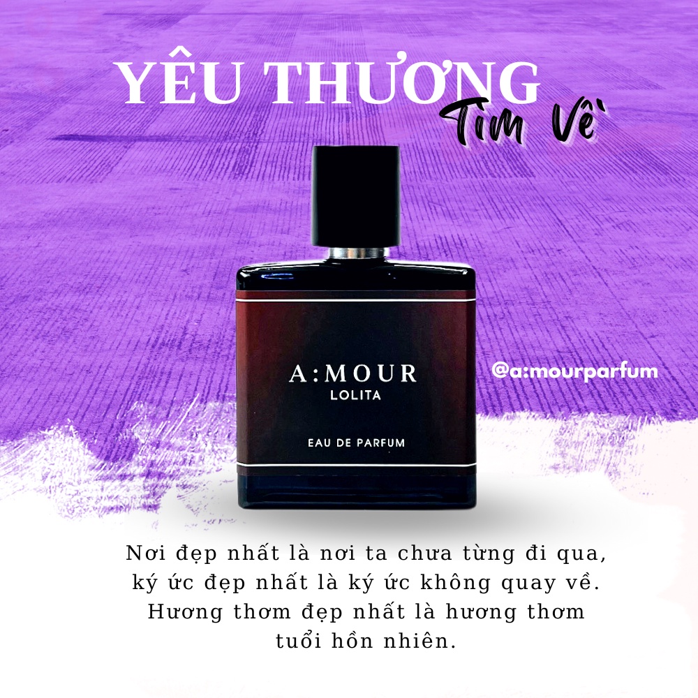 [Amour Lolita] Nước Hoa Nữ Nguyên Liệu Nhập Pháp Hương Thơm Ngọt Ngào 30ml - Dạng Xịt