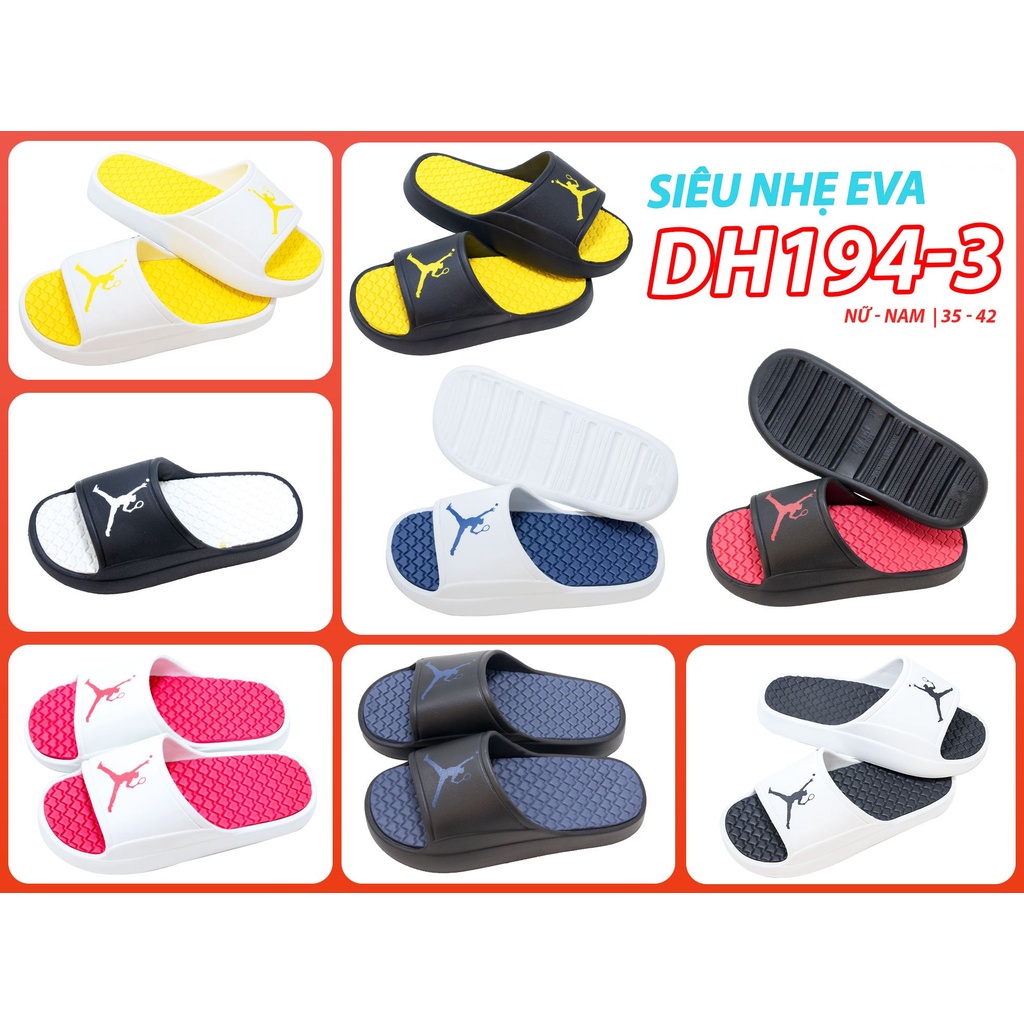 Dép quai ngang đế bánh mì cao 5cm nam nữ thời trang - 194-3