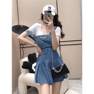 Váy Yếm Denim Plus Size Cho Nữ